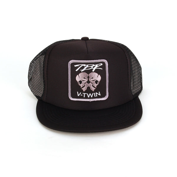 TBR Trucker Hat - Monochrome Skulls – Two Brothers Racing