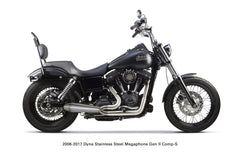 Two Brothers Racing, add an item to your shopping cart: Harley Davidson  (1999-2005) Dyna Comp-S 2-1 Ceramic Black with Carbon Fiber Exhaust System  005-4280199-B